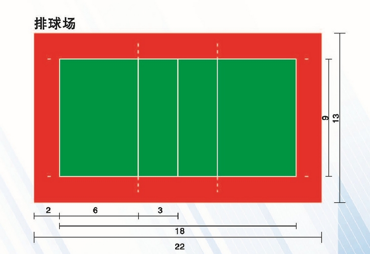 标准排球场